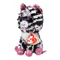 Beanie Boos Zoey 15 cm - zebra růžová