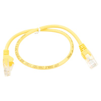 UTP kabel rovný kat.6 (PC-HUB) - 5m, žlutá - sp6utp050Y