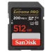 SanDisk SDXC karta 512GB Extreme PRO (200 MB/s Class 10, UHS-I U3 V30)