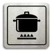 Accept Piktogram "kuchyň III" (80 × 80 mm) (stříbrná tabulka - černý tisk)