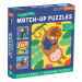 Mudpuppy Match-Up Puzzle - Mláďata z džugle (12 dílků)