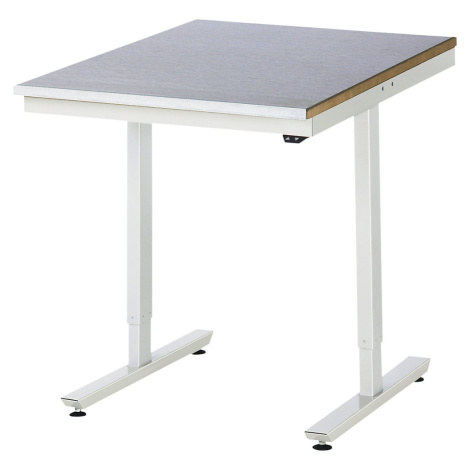 RAU Psací stůl s elektrickým přestavováním výšky, ocelový povlak, nosnost 150 kg, š x h 750 x 10