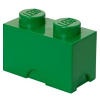 LEGO® úložný box 2 - tmavě zelená 125 x 250 x 180 mm