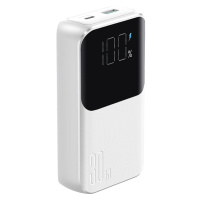 Joyroom mini powerbanka JR-PBC06 s integrovanými kabely USB-C / Lightning 30W 10000mAh - bílá