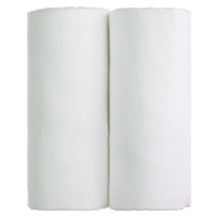 Sada 2 bílých bavlněných osušek T-TOMI Tetra, 90 x 100 cm