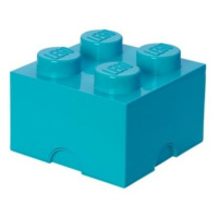 LEGO® úložný box 4 - tyrkysová 250 x 250 x 180 mm