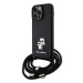 Kryt Karl Lagerfeld KLHCP13XSAKCPSK iPhone 13 Pro Max 6.7" hardcase black Crossbody Saffiano Met