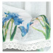 ArtFir Záclona ALA P | modré květiny 150 x 60 cm