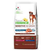 Natural Trainer No grain medium/maxi pstruh granule 12 kg