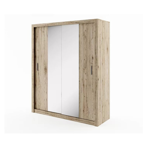 Šatní skříň IDEA 180 cm Dvě zrcadla KONSIMO