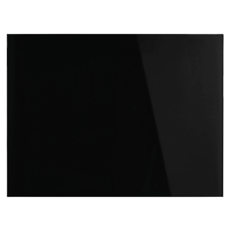 magnetoplan Designová magnetická skleněná tabule, š x v 800 x 600 mm, barva černá