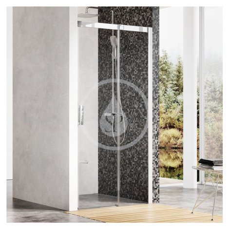 RAVAK Matrix Sprchové dveře dvoudílné MSD2-110 R, 1075-1115 mm, lesklý hliník/čiré sklo 0WPD0C00