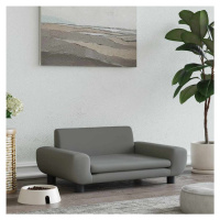 vidaXL Pelíšek pro psy tmavě šedý 70 x 45 x 33 cm samet