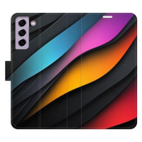 iSaprio Flip pouzdro Color Waves pro Samsung Galaxy S21 FE 5G