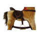 Mac Toys Hnědý houpací kůň s šátkem a zvukem