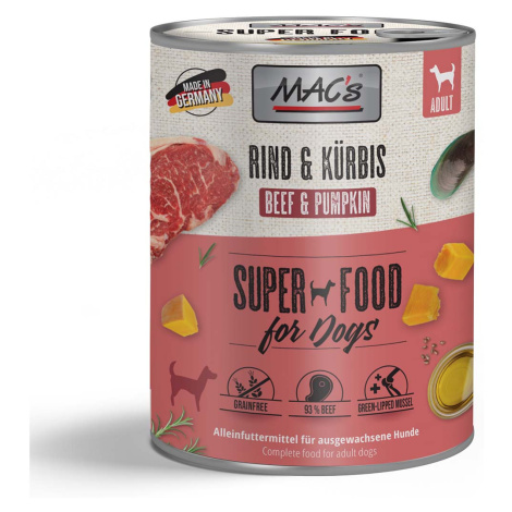 MAC's Dog hovězí maso a dýně 24 × 800 g