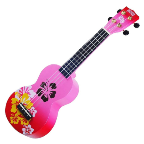 Mahalo Hibiscus Hibiscus Red Burst Sopránové ukulele