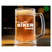 Dekorant Pivní půllitr pro cyklistu BIKER