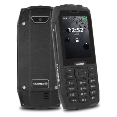Odolný tlačítkový telefon myPhone Hammer 4, černá