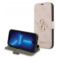 Pouzdro Guess 4G Metal Logo Pro Iphone 15 14 13 Růžové