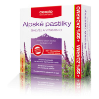 Cemio Alpské pastilky ŠALVĚJ a VITAMIN C pst.30+10