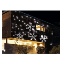 LED vánoční projektor světelný VLOČKY S HVĚZDIČKAMI - vnitřní i venkovní