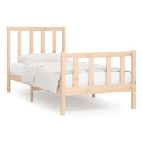 Rám postele masivní dřevo 100 × 200 cm, 3106823