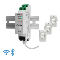 Měřič a monitor spotřeby elektrické energie WiFi/Bluetooth/LAN Shelly Pro 3EM
