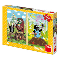 Puzzle 2x48 Krtek na mýtině