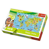 TREFL - Edukační Puzzle Mapa světa 100