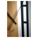 Designové nástěnné hodiny v kombinaci dřeva a kovu 50 cm