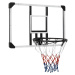 vidaXL Basketbalový koš s průhlednou deskou 90x60x2,5 cm polykarbonát