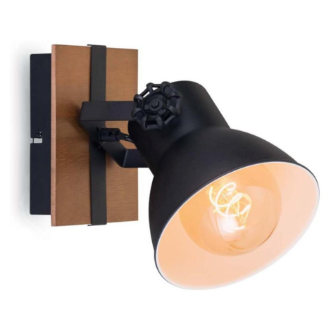 Briloner 2742-015 - Nástěnné bodové svítidlo RETRO 1xE27/25W/230V černá 2742-015