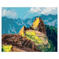 Malování podle čísel - MACHU-PICCHU V PERU Rozměr: 80x100 cm, Rámování: bez rámu a bez vypnutí p