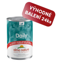 Almo Nature Daily Menu - s hovězím 400g výhodné balení 24ks