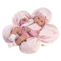 LLORENS - 63592 NEW BORN DÍVKO- realistická panenka miminko s celovinylovým tělem - 35 cm