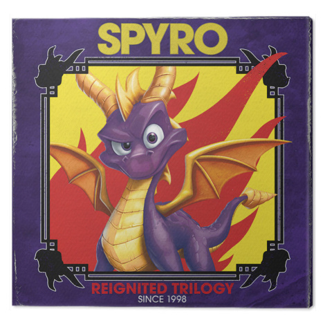 Obraz na plátně Spyro - Retro Style, (40 x 40 cm) Pyramid
