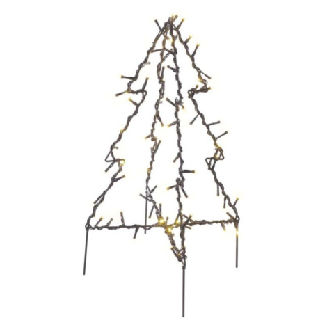 LED vánoční stromek kovový, 50 cm, venkovní i vnitřní, teplá bílá EMOS