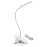 B.V.  - LED Stmívatelná nabíjecí stolní lampa s klipem LED/2,5W/5V bílá