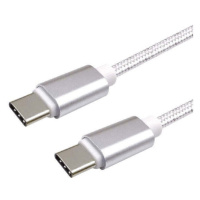 Kabel WG USB-C na USB-C, 3A pro PD nabíječky až 60W, 1m, bílá