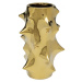 KARE Design Keramická váza Pointy - zlatá, 25cm