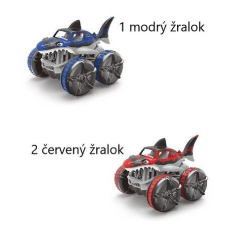 Obojživelné auto žralok varianta 1 červený žralok MAC TOYS