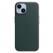 Apple kožený kryt s MagSafe na iPhone 14 piniově zelený Piniově zelená