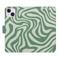 iSaprio Flip pouzdro Zebra Green 02 pro iPhone 14 Plus