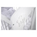 KLUPS Postýlka dětská NEL Obláček 120x60 cm bílá