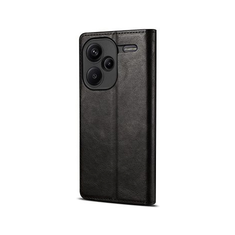 Lenuo Leather flipové pouzdro pro Xiaomi Redmi Note 13 Pro+ 5G, černá