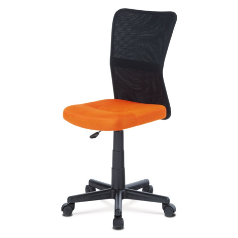 Dětská kancelářská židle TRUSKA, oranžová / černá Autronic