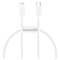 Kabel USB-C na Lightning Baseus Superior Series, 20W, PD, 0,25 m (bílý)