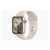 Apple Watch S9 Cell/41mm/Starlight/Sport Band/Starlight/-S/M