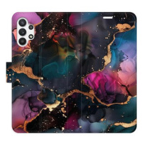 iSaprio Flip pouzdro Dark Marble pro Samsung Galaxy A32 5G